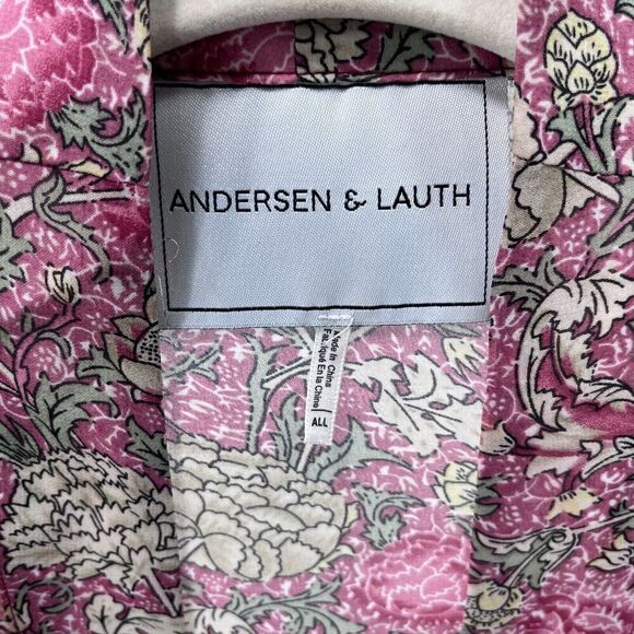 Anthropologie Andersen & Lauth Kimono Women OS Pink Floral Boho Fairy Coquette - Picture 3 of 13